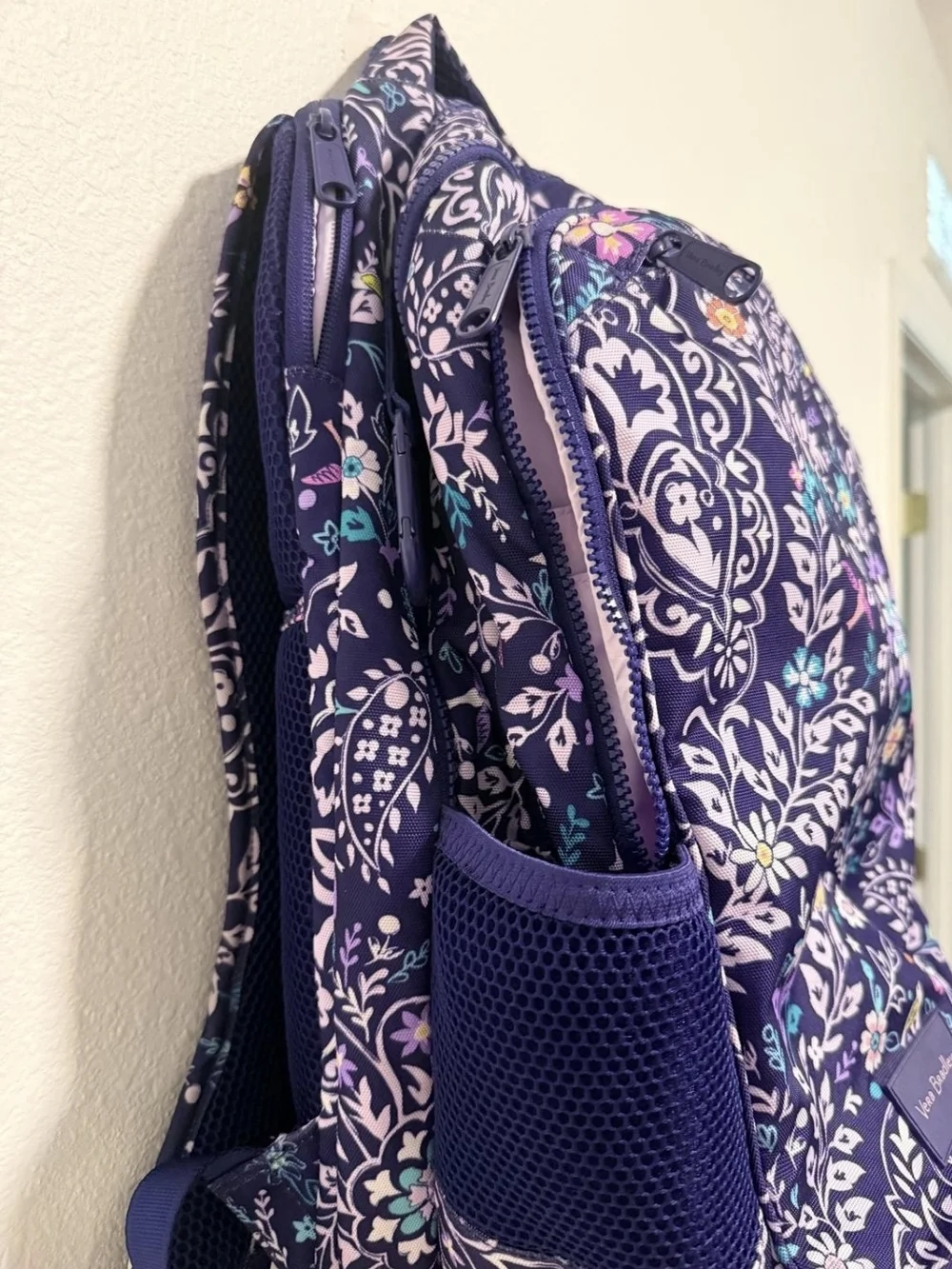 Vera Bradley Purple Floral Print Backpack